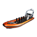 Rib motorboat de Luxe